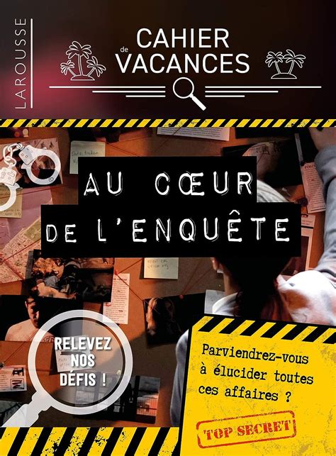 Amazon Fr Cahier De Vacances Larousse Adultes Sp Cial Enquetes