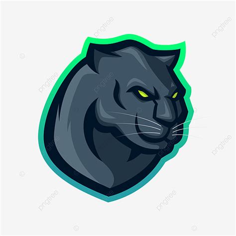 Logotipo De La Mascota De La Pantera Negra Para Esport O Equipo De