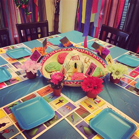 Tablescape For My Mothers Cinco Mayo Birthday Celebration Loteria