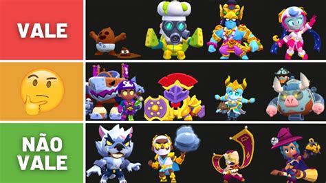 As Melhores Skins M Ticas Gemas Do Brawl Stars Tier List Youtube