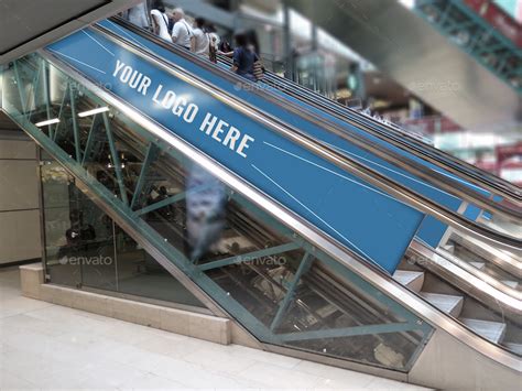 3 Escalator Advertising Mockups By Limoncello12 GraphicRiver