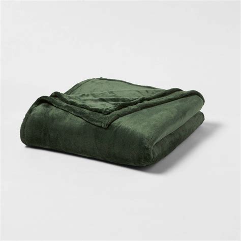 Full/Queen Microplush Bed Blanket Green - Threshold™ in 2022 | Bed ...