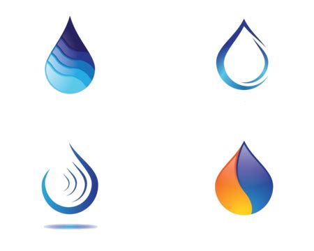 Water Drop Vector Icon Circle Isolated Leaf Vector Circle Isolated