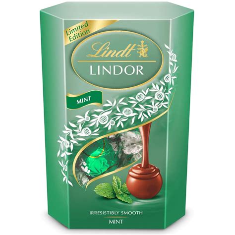 Lindt Lindor Mint In Milk Chocolate Truffle With Smooth Melting Filling