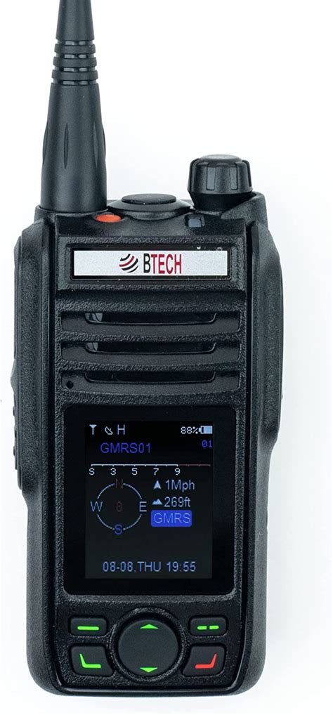 Btech Gmrs Pro Ip Waterproof Gmrs Two Way Radio With Bluetooth Gps