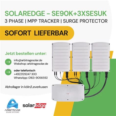 Buy SolarEdge SE90K 3XSESUK ARBITRAGE SOLAR SYSTEMS