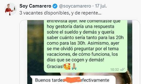 Una Camarera Pregunta Por Una Oferta De Trabajo Y Lo Que Le Responde El