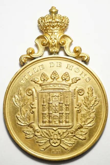 BELGIQUE SUPERBE Medaille De La Societe D Horticulture De La Ville De