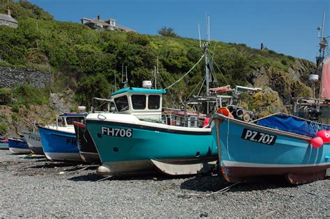 Cadgwith Fishing Boats Cornwall Guide Images