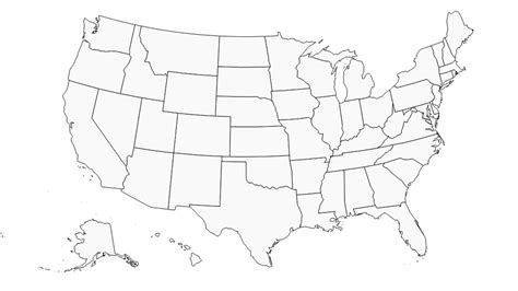 United States Regions Map Blank