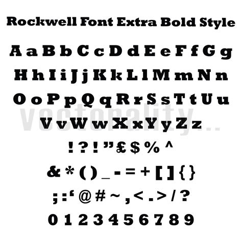 Rockwell Bold Font