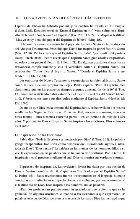 Creencias De Los Adventistas Del Septimo Dia Pdf