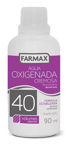 Agua Oxigenada Vegana Cremosa 40 Volúmenes 90ml Farmax Tom 40 Volúmenes