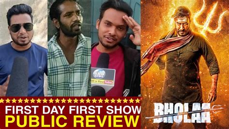 Bholaa Movie Public Review Reaction Ajay Devgn Tabu Bholaa Public