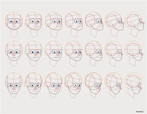 Cartoon Head Turn Drawing Illustration Lessons Art