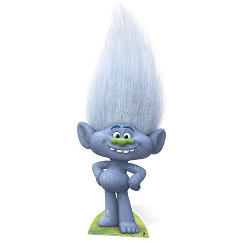 Trolls Guy Diamond Glittery Grey Cutout Merchandise | Zavvi