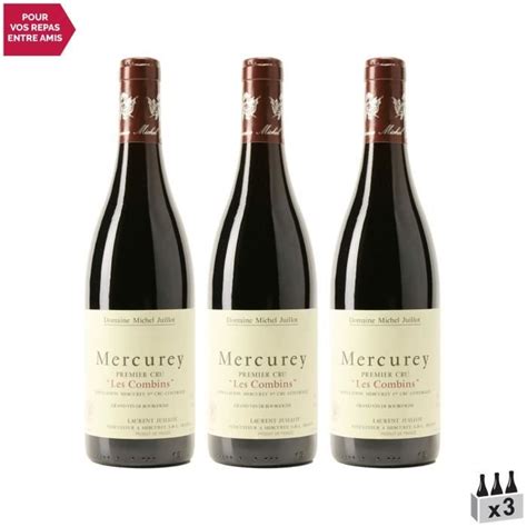 Mercurey 1er Cru Les Combins Rouge 2018 Lot De 3x75cl Domaine