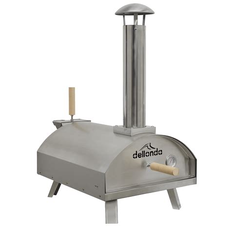 Dellonda Wood Fired Pizza Oven 14 Stainless Steel K And S Mckenzie