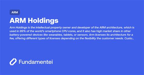 arm arm holdings fundamentei