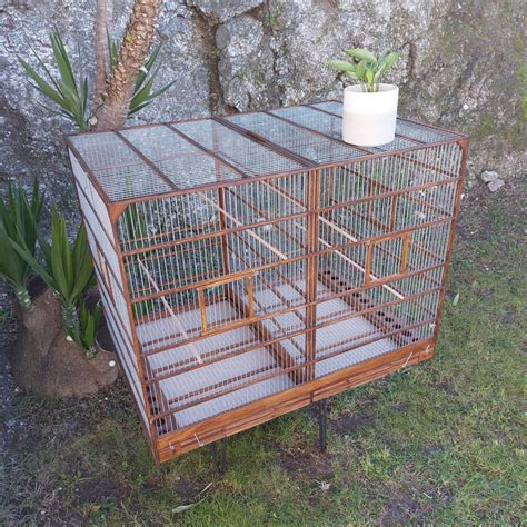 Extra Large Rectangular Bird Cage Brown PadaWorks