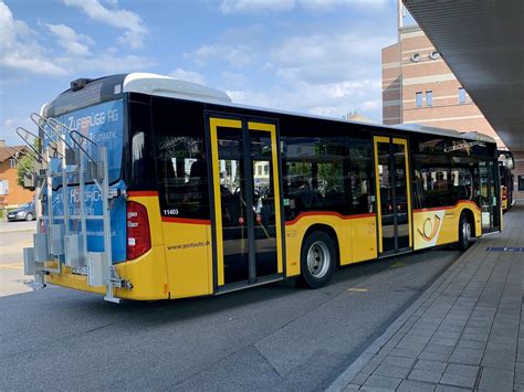 Heckansicht Des MB C2 Hybrid 11403 Von PostAuto Regie Aeschi Am 21 7