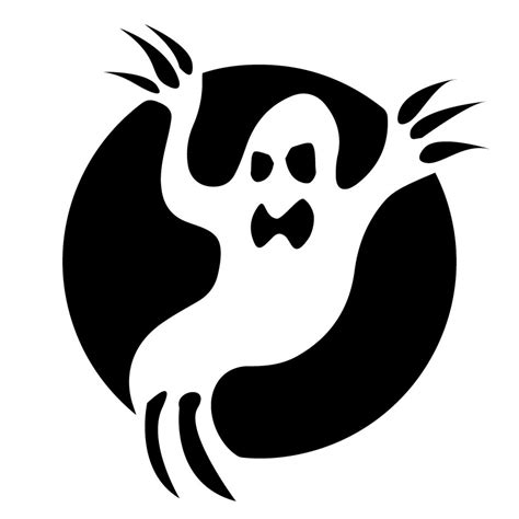 Pumpkin Carving Ghost Templates