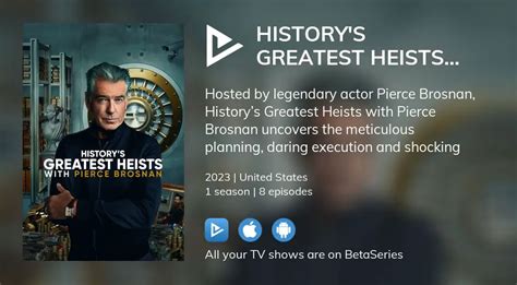 Watch History S Greatest Heists With Pierce Brosnan Streaming