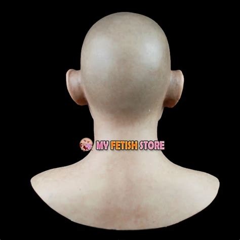 Sf N3 Soft Silicone Realist Human Face Crossdress Full Head Female