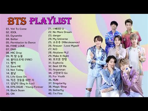 Bts Playlist Bts Song S Collection Playlist Youtube