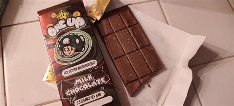 Oneup Milk Chocolate Bar Review Magicmushrooms