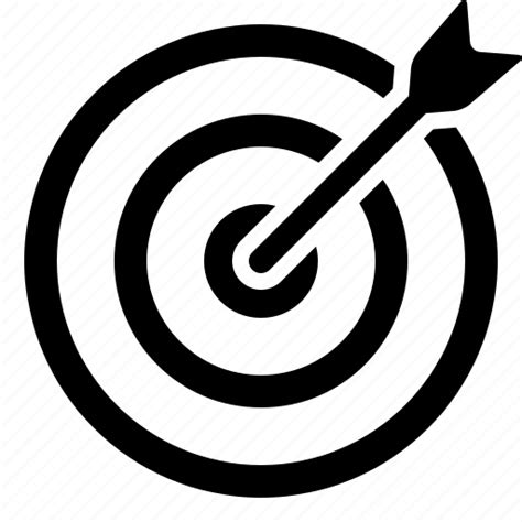 Aim Bullseye Business Success Goal Marketing Objective Target Icon