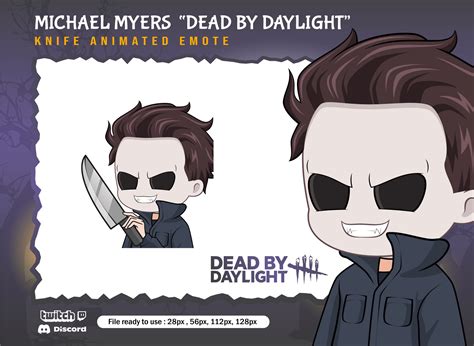 Michael Myers Dead By Daylight Knife Emotes Dbd Twitch Emote Etsy