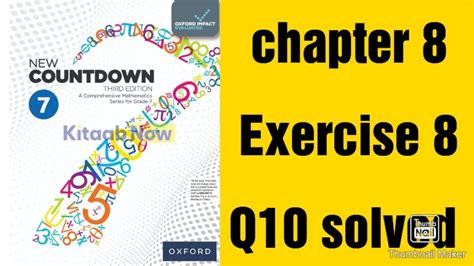 Oxford New Countdown Book 7 Third Edition Chapter 8 Exercise 8 Q10 Solved Youtube