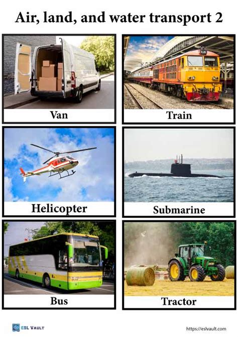 42 Free Printable Land Air And Water Transport Pictures Esl Vault