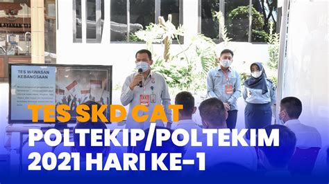 Pelaksanaan Skd Cat Calon Taruna Poltekippoltekim 2021 Hari Ke 1 Youtube