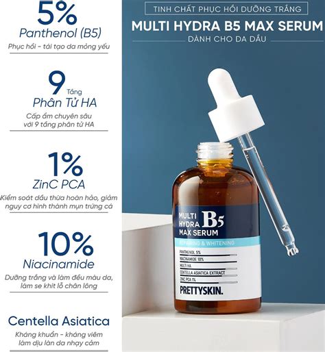 SERUM B5 PRETTYSKIN DA DẦU 50ML Thế Giới Mỹ Phẩm Helen