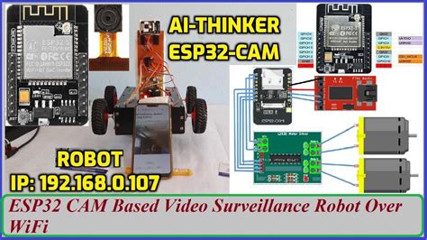 Esp32 Cam Based Video Surveillance Robot Over Wifi Ai Thinker Esp32