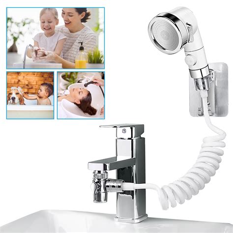 Sink Faucet Sprayer Attachment Set Kitchen Bathroom Pet Bathing Shower