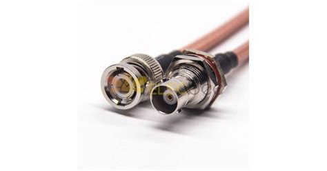 Coaxial Cable Rf Assembly Bnc Straight Male To Bnc Straight Female With Rg142