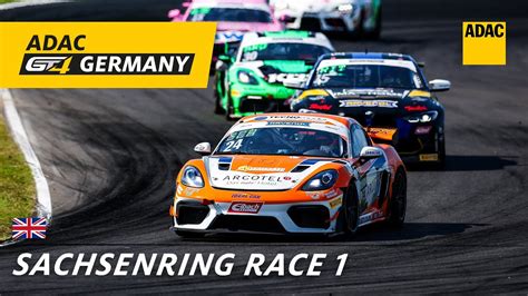 ADAC GT4 Germany Sachsenring 2023 Live Race 1 English YouTube