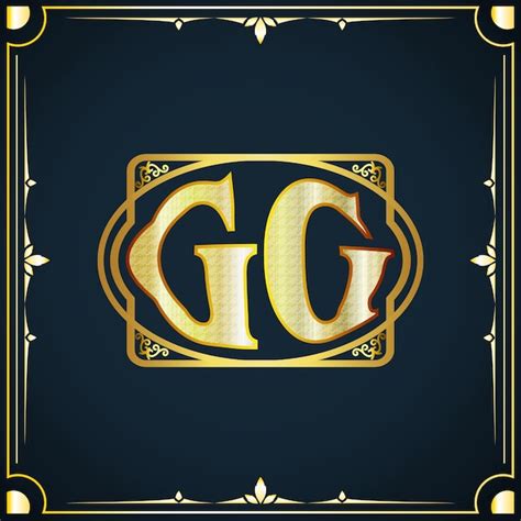 Premium Vector Initial Letter Gg Royal Luxury Logo Template