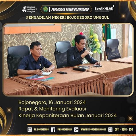 Rapat Monitoring Dan Evaluasi Pelaksanaan Panggilan Dan Pemberitahuan