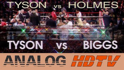 Analog HDTV Mike Tyson Vs Tyrell Biggs 1987 Larry Holmes 1988