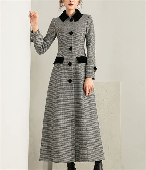 Women Long Full Length Wool Jacketfitted Coatplus Size Etsy