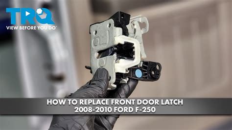 How To Replace Front Door Latch Ford F Youtube