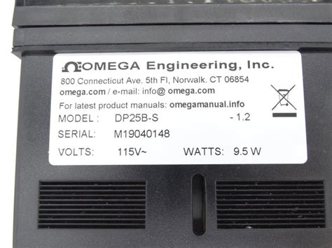 Omega Engineering Dp25b S Panel Meter