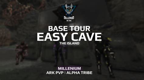 Ark Easy Cave Base Tour Millenium Pvp Youtube