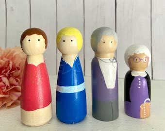 Wooden Peg Dolls Etsy