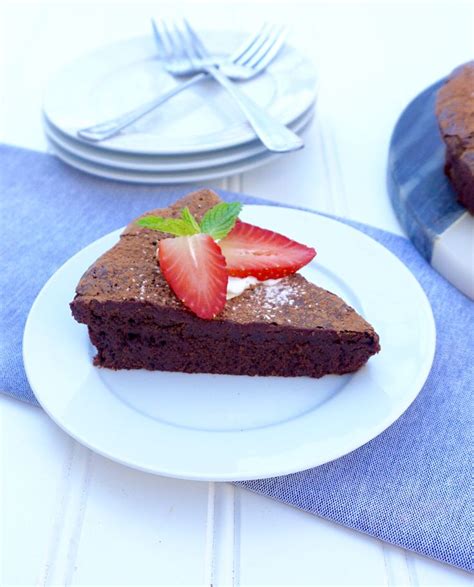 Flourless Chocolate Cake Is A Dense Fudge Like Dessert Recipe