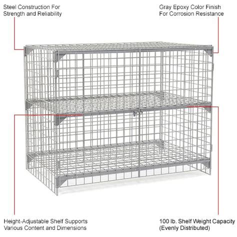 Global Industrial Wire Mesh Security Cage Locker